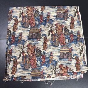 Vintage Alexander Henry Fabric Persian Tales Medieval Times Print Design 4 Yards
